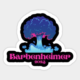 Explosion BarbenHeimer Sticker